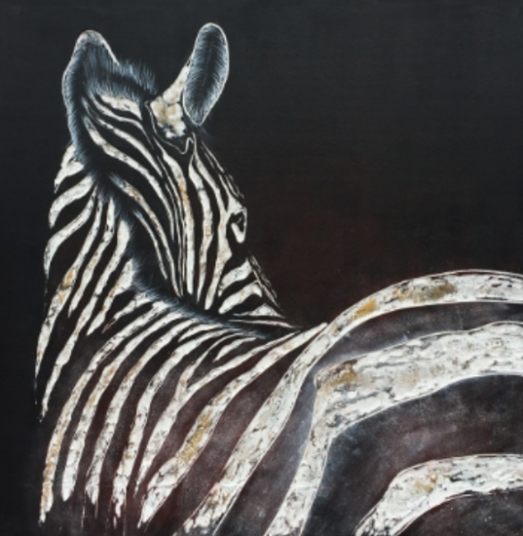 现代家居简约斑马动物欧式美式装饰画、挂画、手绘油画